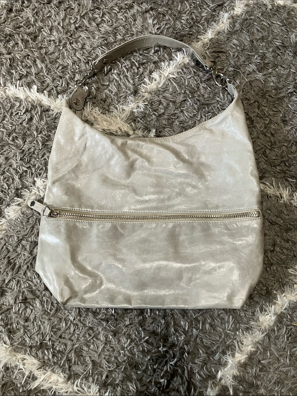 Light gray Hobo Shoulder Bag